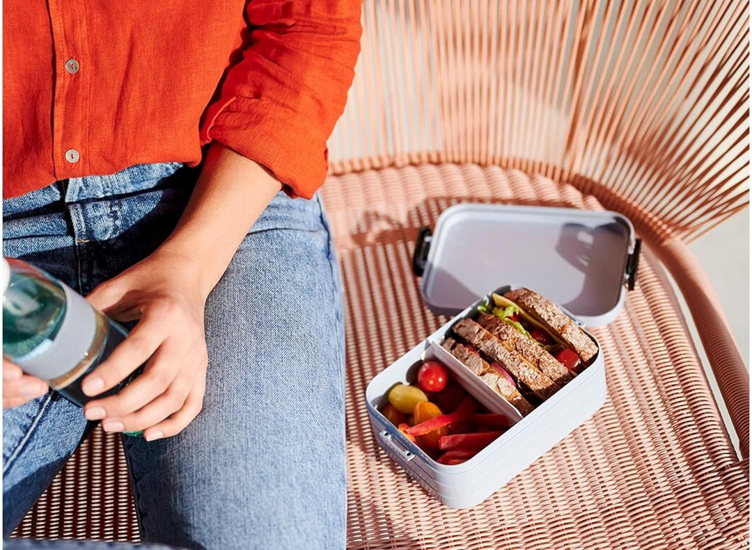 Mepal Take a Break midi – Nordic Blue – 900 ml Inhalt – Lunchbox mit Trennwand – ideal für Mealprep