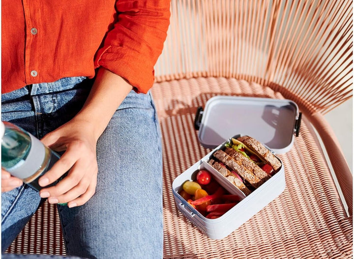 Mepal Take a Break midi – Nordic Blue – 900 ml Inhalt – Lunchbox mit Trennwand – ideal für Mealprep