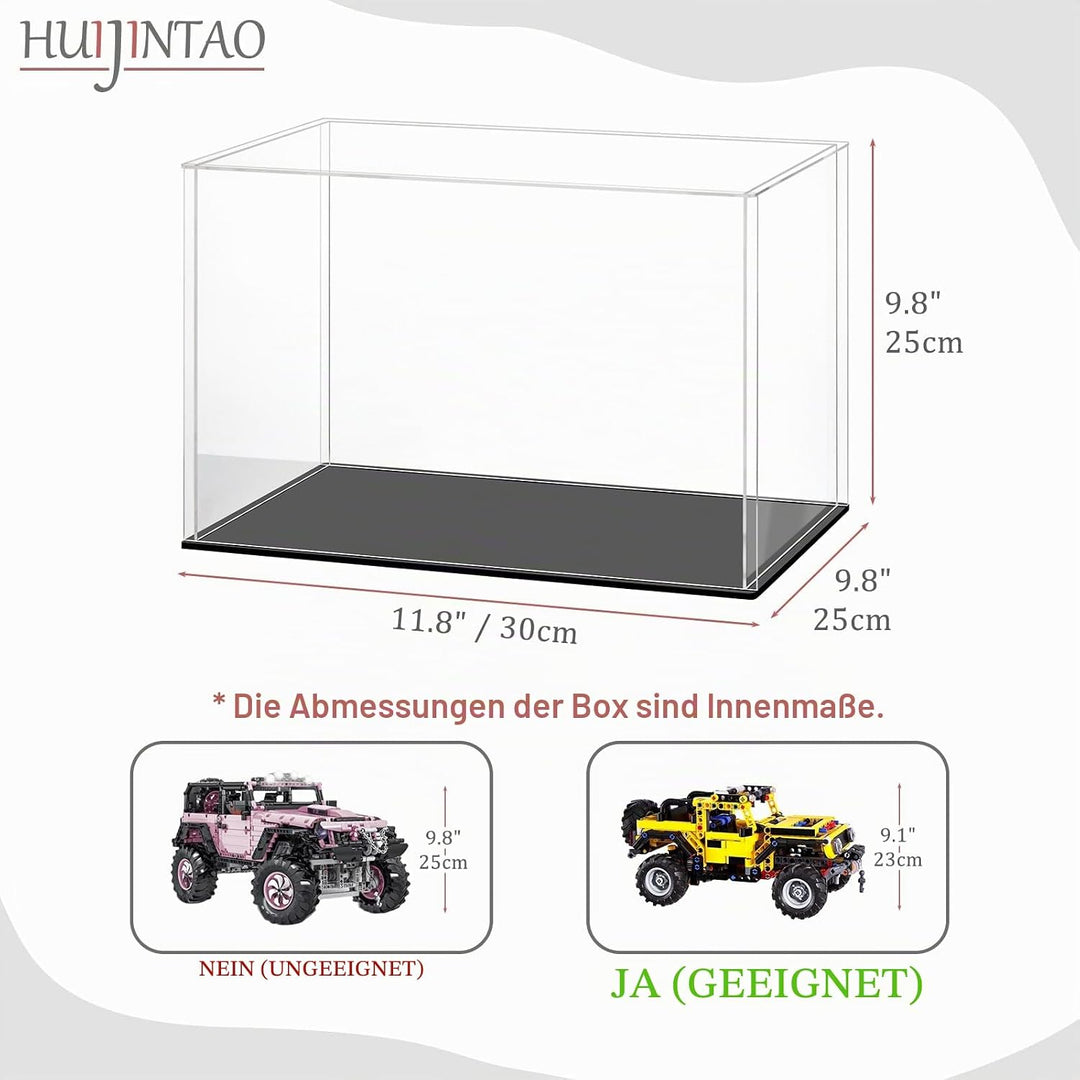 Huijintao Acryl Vitrine/Schaukasten/Display Case/Display Box für Modellauto, Figuren, Sammlerstücke
