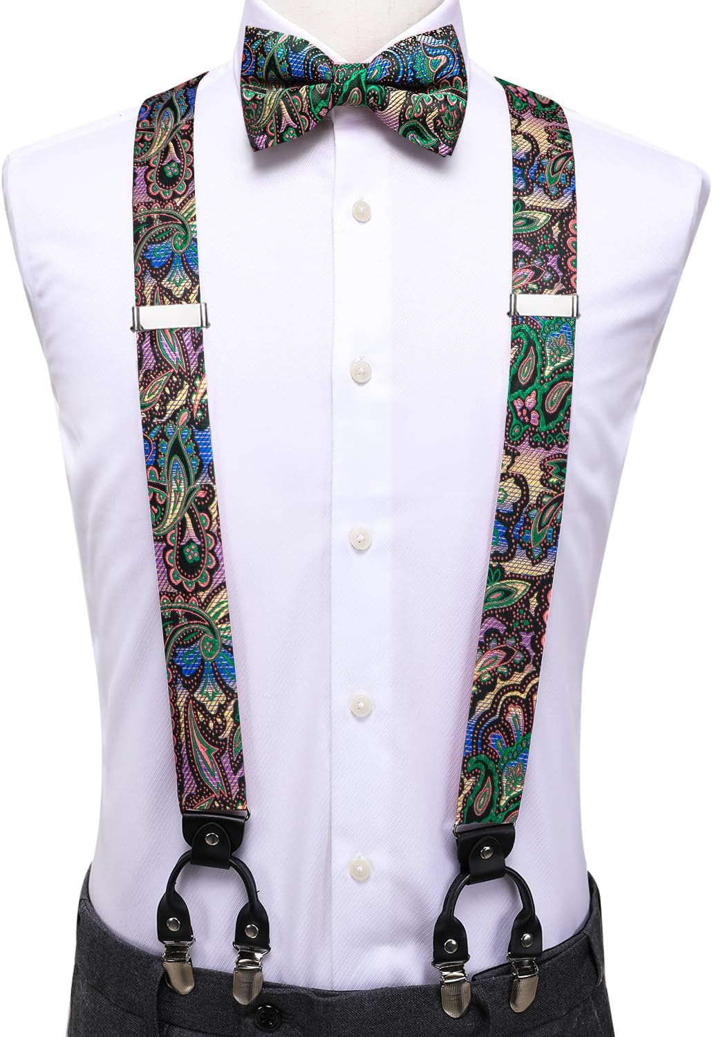 Dubulle Herren-Krawatte mit Paisely-Blumenmuster, Seidenkrawatte für Herren, gestreift, Krawatte und