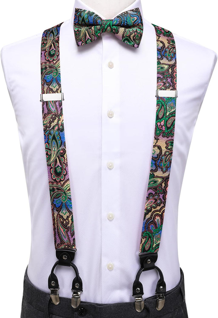 Dubulle Herren-Krawatte mit Paisely-Blumenmuster, Seidenkrawatte für Herren, gestreift, Krawatte und