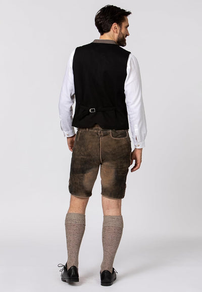 Stockerpoint Herren Weste Loris Trachtenweste 48 braun, 48 braun