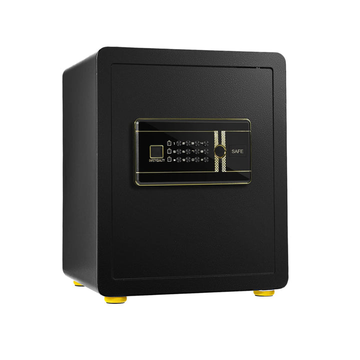 GOPLUS Elektronischer Safe, Feuerfester Möbeltresor mit Zahlenschloss, Schlüssel & Alarmsystem, Wand