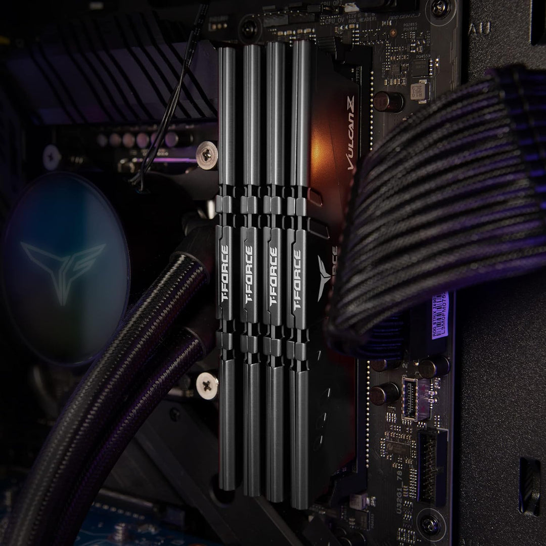 TEAMGROUP Team T-Force Vulcan Z DDR4 Gaming Memory, 2 x 16 GB, 3200 MHz, 288 Pin DIMM, Grey 32GB (16