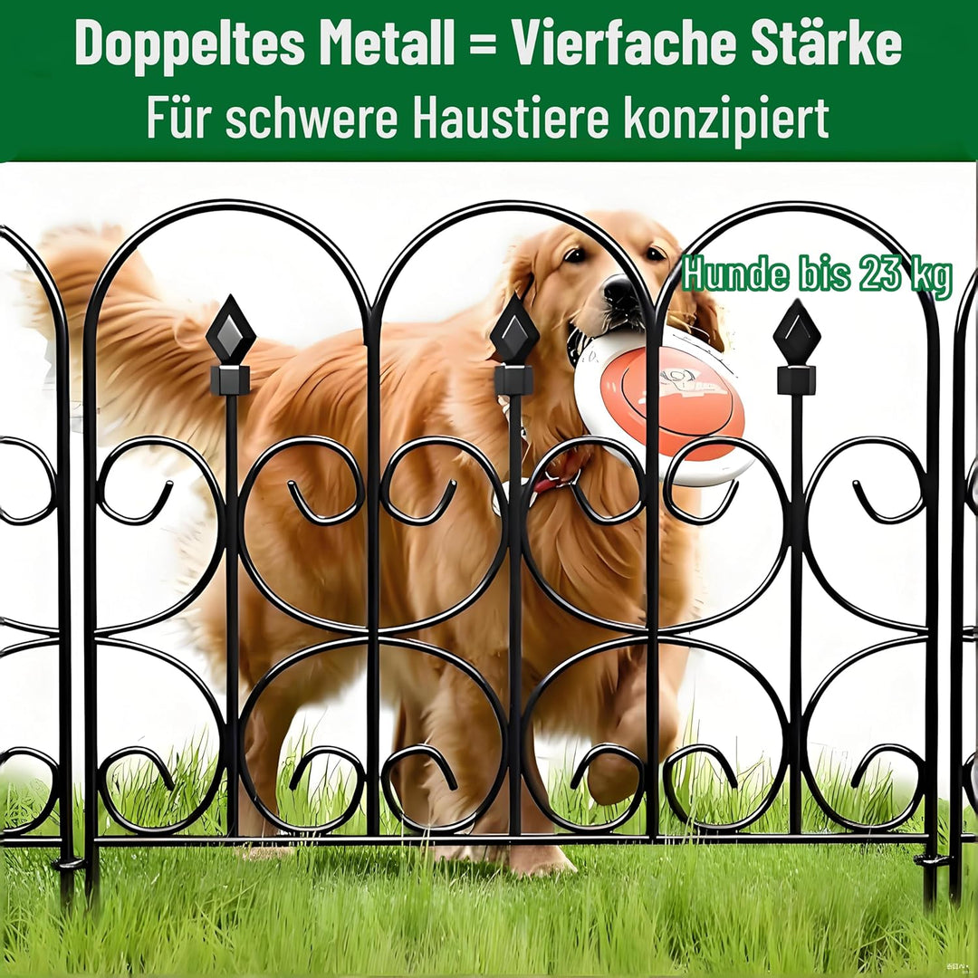 Amagabeli Garden Home 81CM X 61CM X 5 Stück Gartenzaun Metall Zaunelementen Gartenzäune Dekorative Z