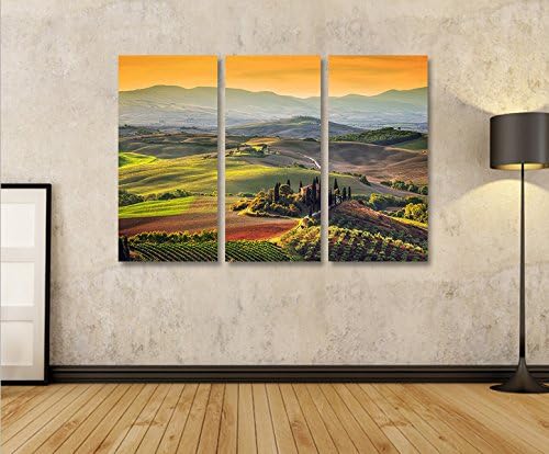 islandburner Bild Bilder auf Leinwand Toskana V5 Italien Landschaft 3p XXL Poster Leinwandbild Wandb