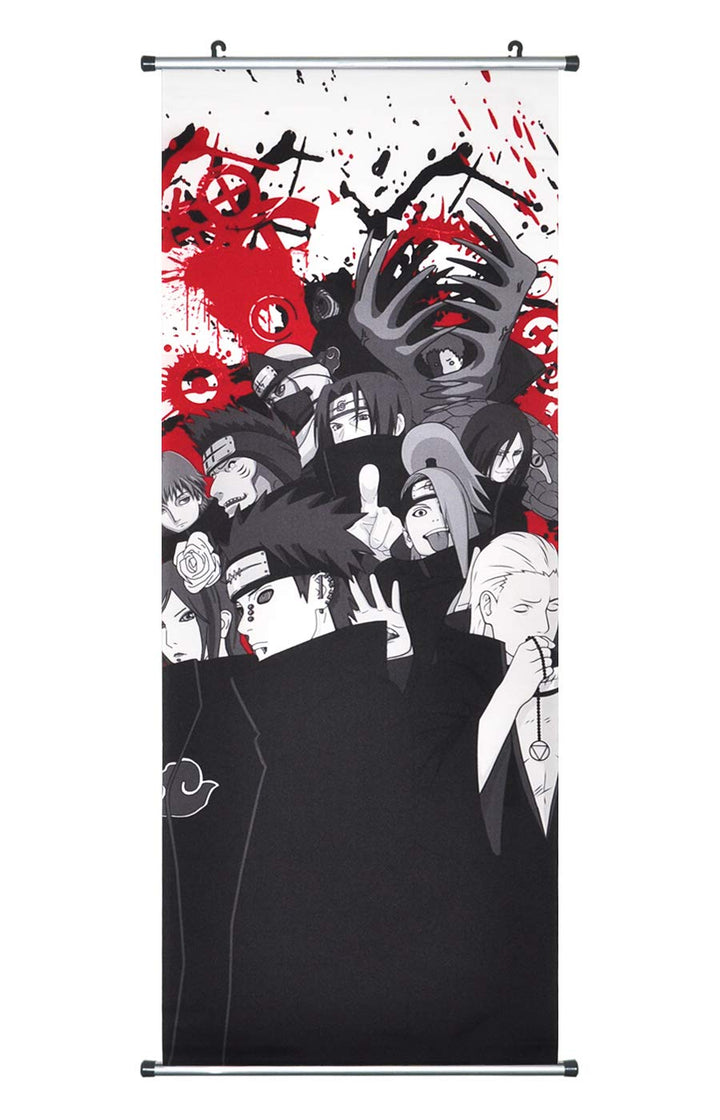 CoolChange Grosses Rollbild/Kakemono aus Stoff Poster, 100x40cm, Motiv: Akatsuki, Akatsuki