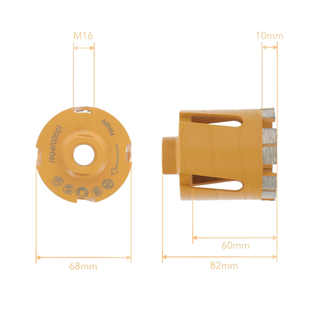 PRODIAMANT Premium Diamant Dosensenker Mauerwerk 68 mm x M16 68mm 6 Diamantsegmente hohe Standzeit 6