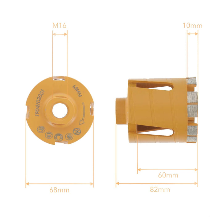 PRODIAMANT Premium Diamant Dosensenker Mauerwerk 68 mm x M16 68mm 6 Diamantsegmente hohe Standzeit 6