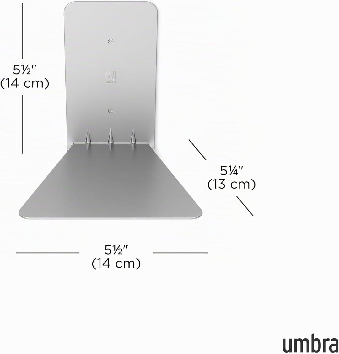 Umbra Conceal unsichtbares Bücherregal und Wandregal aus Metall, 3er-Set, Klein Klein (3er-Set), Kle