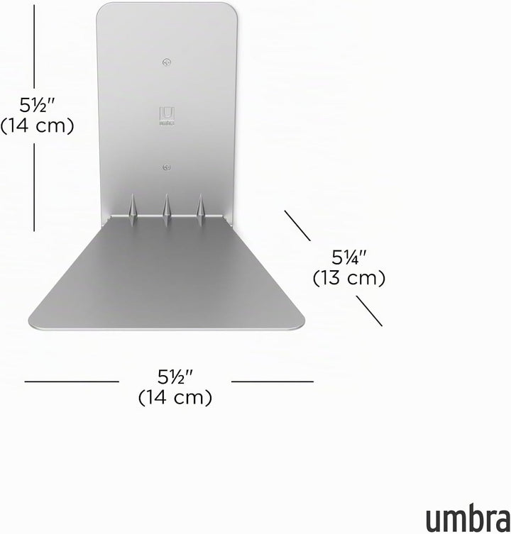 Umbra Conceal unsichtbares Bücherregal und Wandregal aus Metall, 3er-Set, Klein Klein (3er-Set), Kle