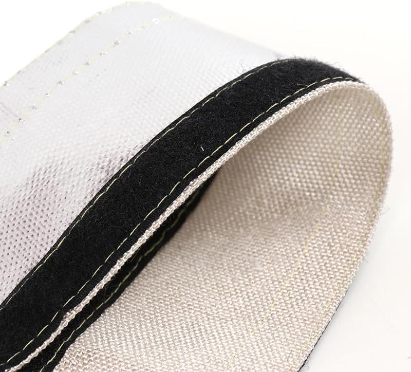 1m Alu-Titan Hitzeschutzschlauch ID 25mm Klettverschluss Heat Sleeve Thermoschutz Isolierschlauch Ka