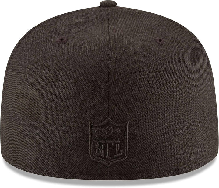 New Era Herren NFL Black on Black 59FIFTY Fitted Cap Tailliert 59 Schwarz, 59 Schwarz