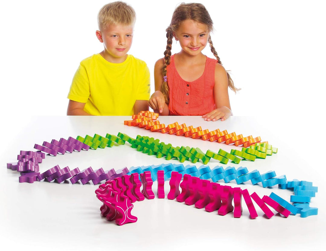 Erzi 42264 Stapelgeister XL aus Holz, Lernmaterial, Kreativität, Stapelspiel