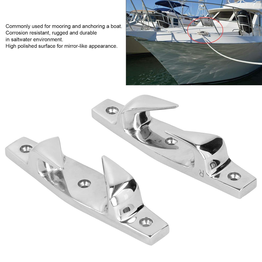 Bootsverankerung Festmacher, Bootsklampe 2St 152 mm / 6 Zoll Boat Dock Cleats links und rechts 316 E