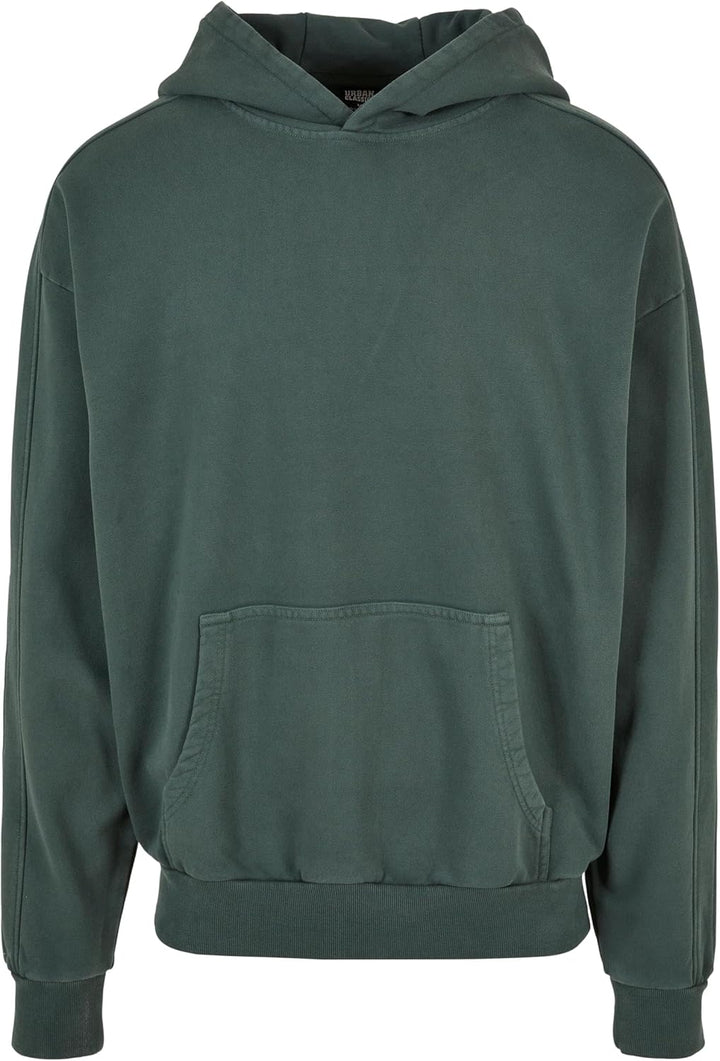 Urban Classics Herren Kapuzenpullover Heavy Terry Garment Dye Hoody, Männer Sweatshirt in Oversized