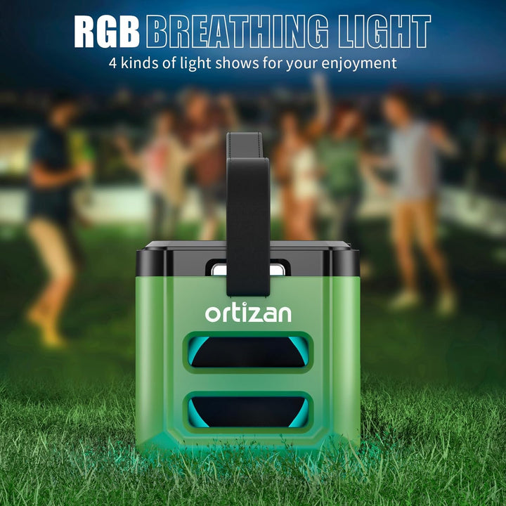 Ortizan Bluetooth Lautsprecher M10 Partybox Bluetooth Boombox, 100W Muiskbox mit IPX7 Wasserfest, LE