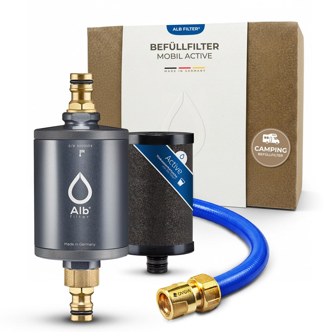 Alb Filter® MOBIL Active Trinkwasserfilter | Sauberes Trinkwasser unterwegs mit Boot, Yacht, Camping