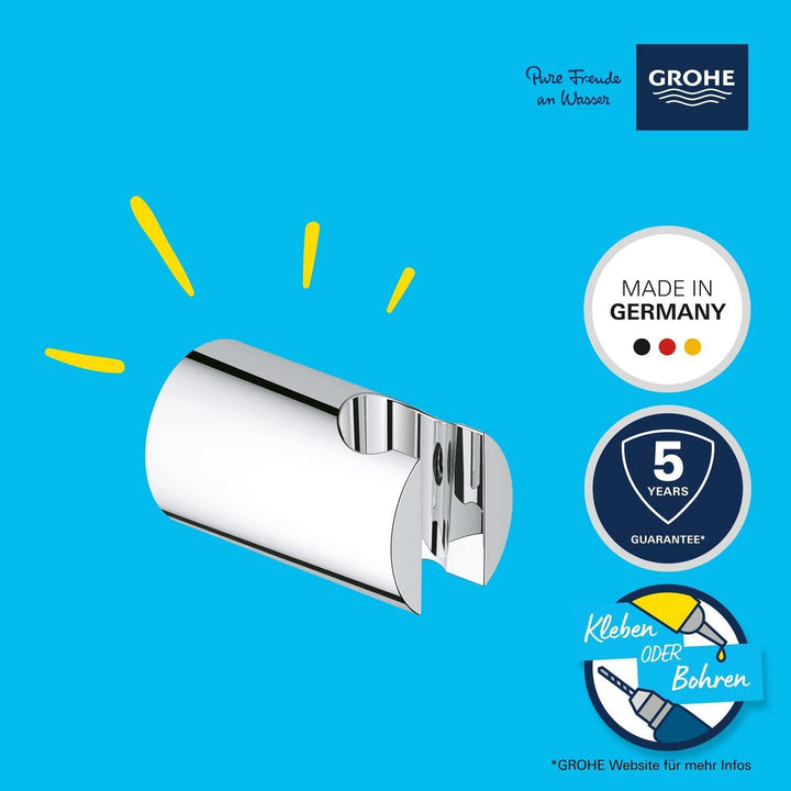 Grohe 26102000 GRO26102000 Vitalio Universelle Duschkopf-Halterung, Chrom, Chrom