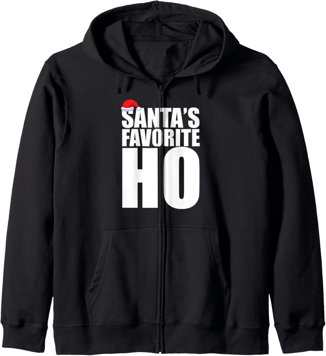 Santa 's Favorite Ho Xmas Naughty List Meme Kapuzenjacke