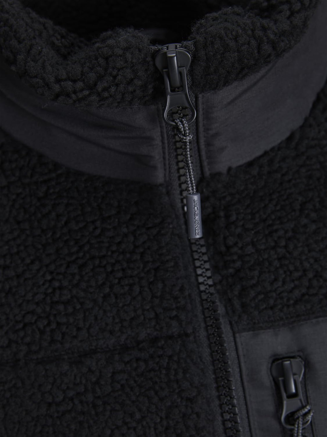 JACK & JONES Herren Jorvesterbro Teddy Jacket Sn Jacke (1er Pack) XXL Schwarz, XXL Schwarz