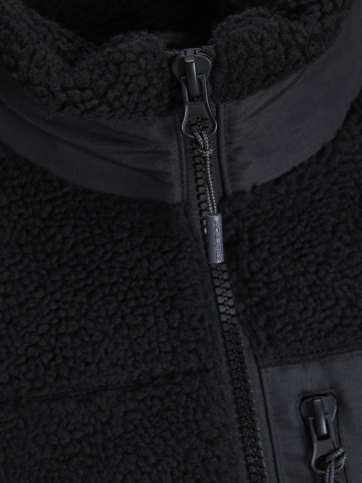 JACK & JONES Herren Jorvesterbro Teddy Jacket Sn Jacke (1er Pack) XXL Schwarz, XXL Schwarz