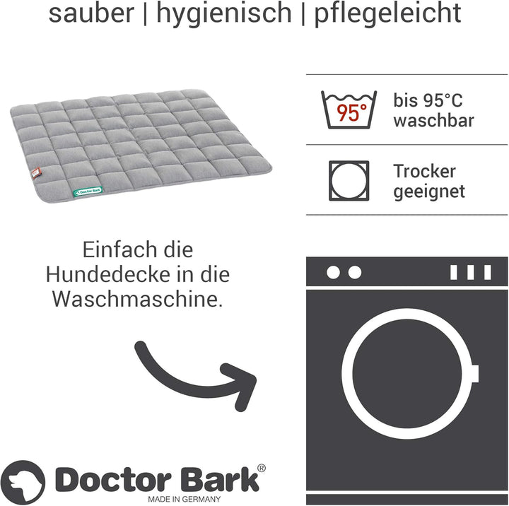 Doctor Bark Hundedecke - weiche, hochwertige Hundematte für kleine Hunde/Welpen, robuste Indoor - Ou