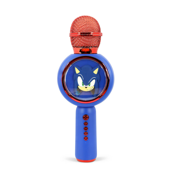 Sonic The Hedgehog Karaoke-Mikrofon mit kabellosem Lautsprecher und LED-Leuchten