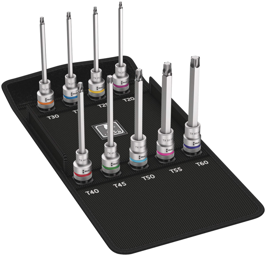 Wera 8767 C TORX HF 3 Zyklop Bitnuss-Satz mit Haltefunktion, 6-teilig, 1 Stück, 05004212001, 140 mm