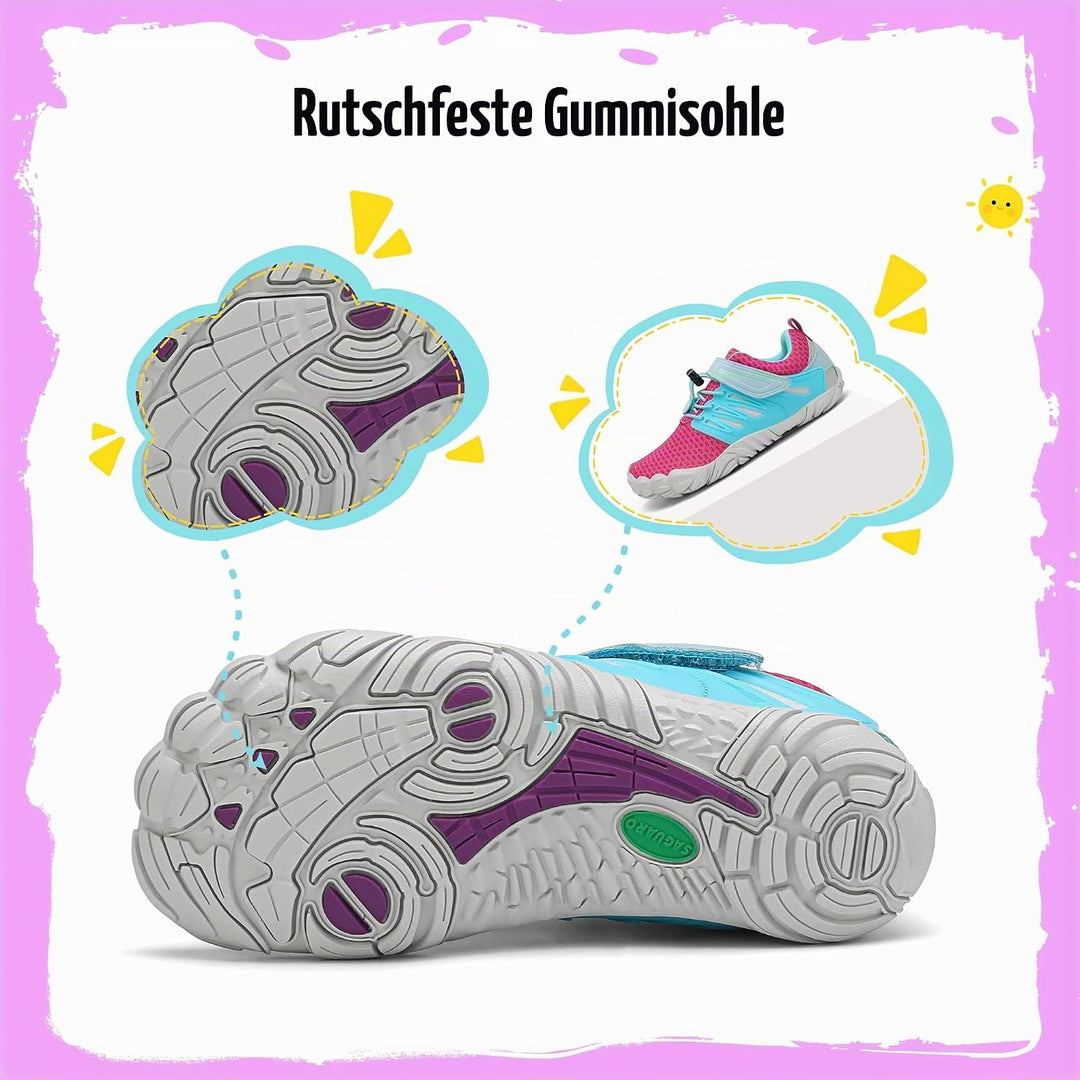 SAGUARO Jungen Mädchen Barfussschuhe Atmungsaktiv Badeschuhe für Kinder Gr.24-36 29 EU Rosa, 29 EU R