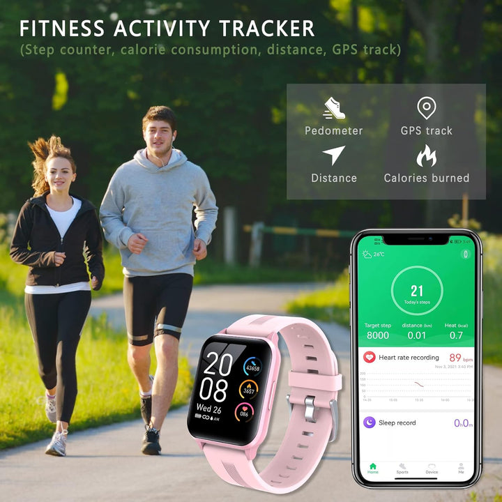 SUPBRO Smartwatch, Fitness Armband Tracker Touch Screen Uhr Wasserdicht IP68 Armbanduhr Smart Watch