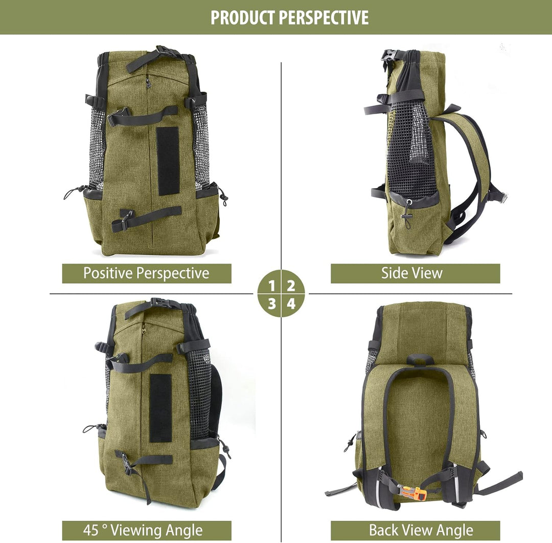 PETCUTE Hundetasche Hundetransporttasche Tragetasche für Hunde Katzen Wanderrucksack Seite Atmungsak