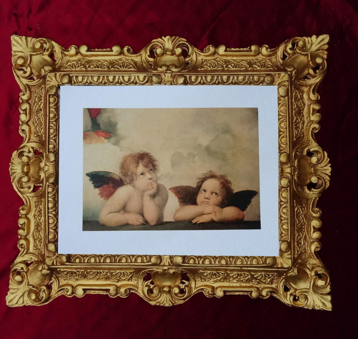 Bild Die Engel der Sixtina Sixtinische Madonna Raffaels Engel Raffaello 45x38cm 48B