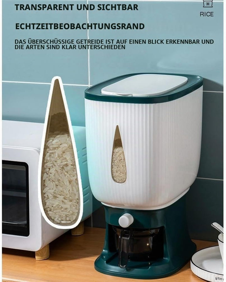 10 Kg Müslispender, Reisdispenser Cornflakes, Waschpulver Box, Cereal Dispenser