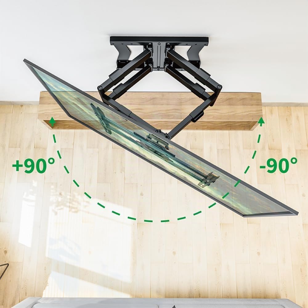 XTRARM TiTon Double 80 cm TV-Wandhalterung, schwenken neigen rotierbar, 80kg VESA max.600x400 80 cm