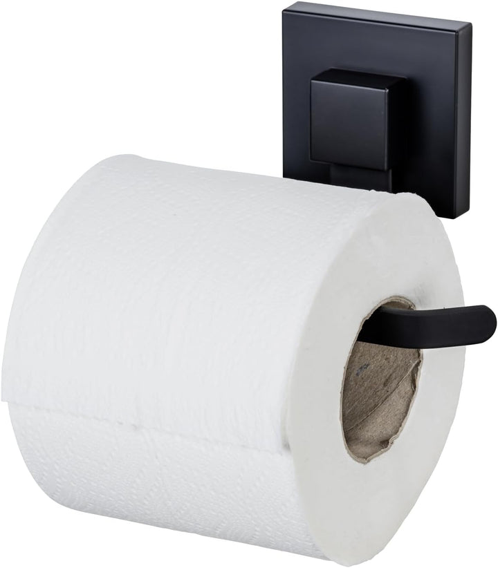 WENKO Toilettenpapierhalter Mod. Quadro eleganter Edelstahl-Wandhalter zur praktischen Aufbewahrung