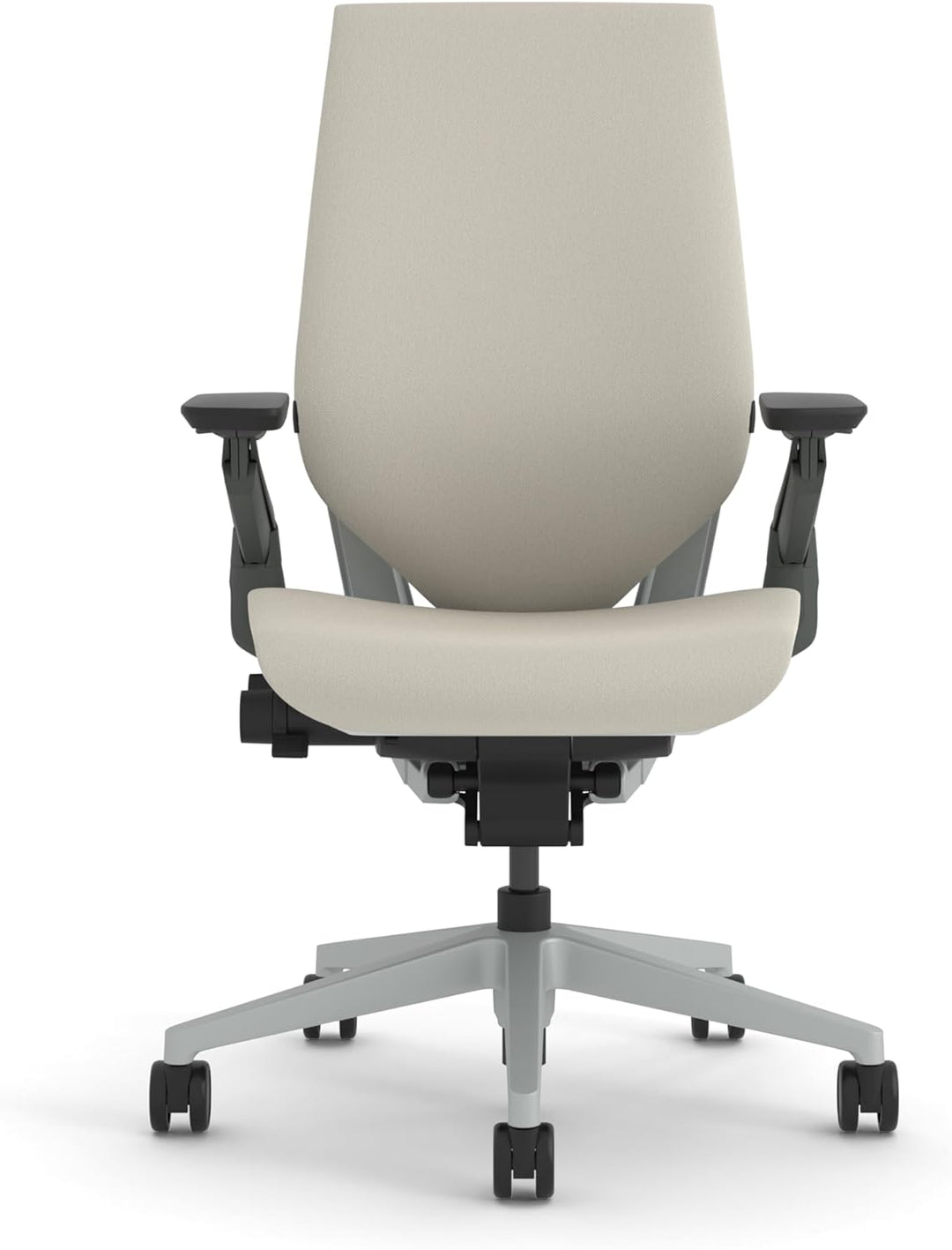 Steelcase Gesture Ergonomischer Bürostuhl mit 360° Armlehnen und 3D-Live Back Lumbalstütze Beige, 66