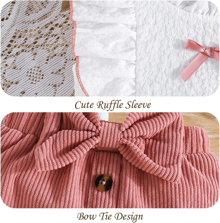 Kleinkind Baby Mädchen Outfits Rüschen Ärmellose Hemden Tops + Elegant Schleife Mini Rock 2 Stück Fr