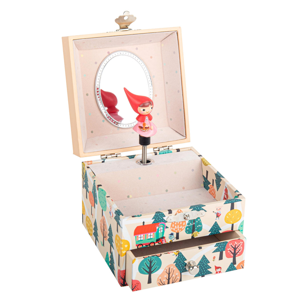 TROUSSELIER - Rotkäppchen - Schatzkiste &amp; Musikschmuck - Spieluhr - Ideales Kindergeschenk - Musik W