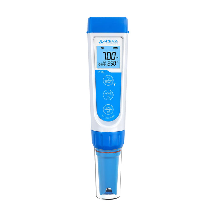 Apera Instruments PH60F Premium pH-Meter mit flacher Elektrode (Genauigkeit pH ±0,01, Messbereich pH