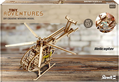 Revell Tiny Adventures Helicopter, Hochdetailliertes Design mit komplexem Armaturenbrett, Detaillier