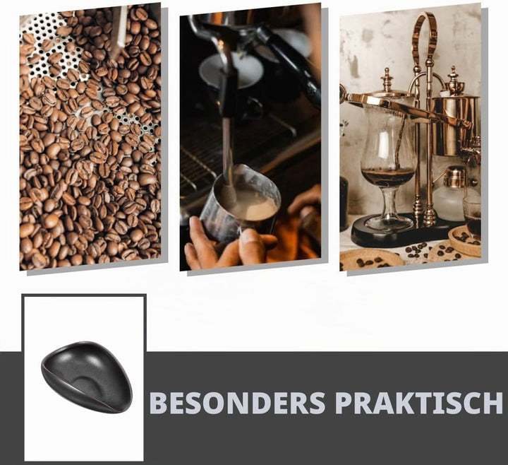 Cabilock Keramik Kaffeebohnenschale 10.5X7.5X3.5Cm Wiegeschale Für Kaffeebohnen Und Kaffeepulver Dos
