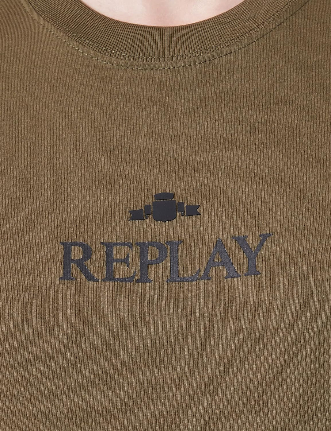 Replay Damen T-Shirt XS 238 Army Green, XS 238 Army Green