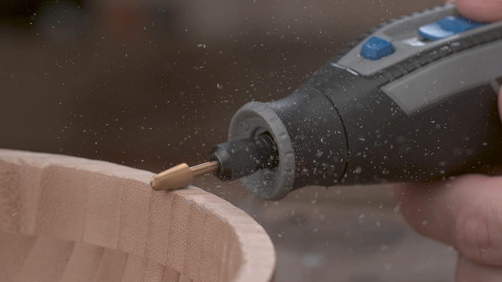 Dremel MAX Hochgeschwindigkeits-Fräsmesser (117DM) 2 Hochgeschwindigkeits-Fräsmesser mit Titanbeschi