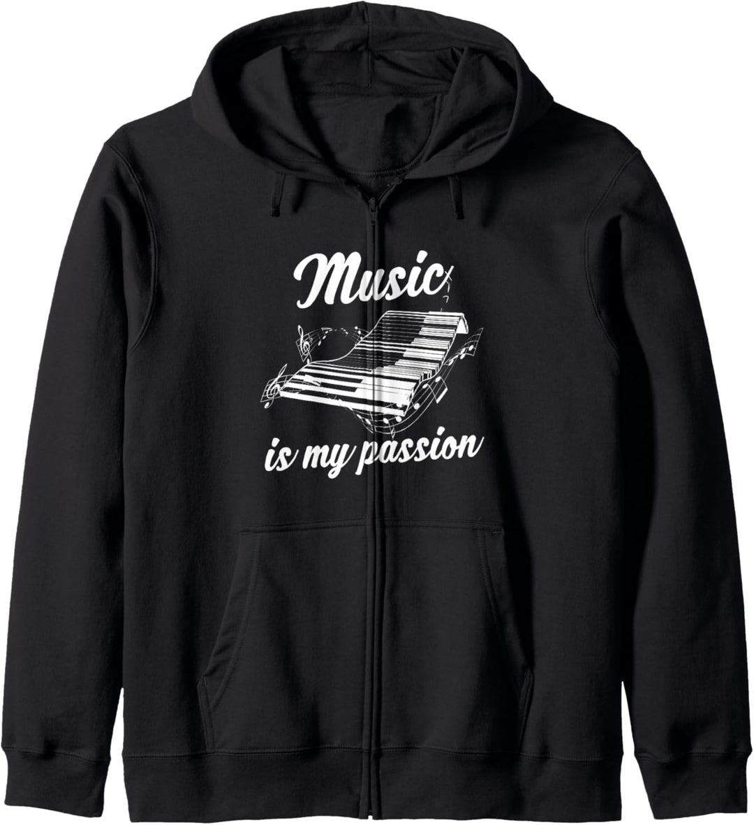 Klavier Kapuzenjacke