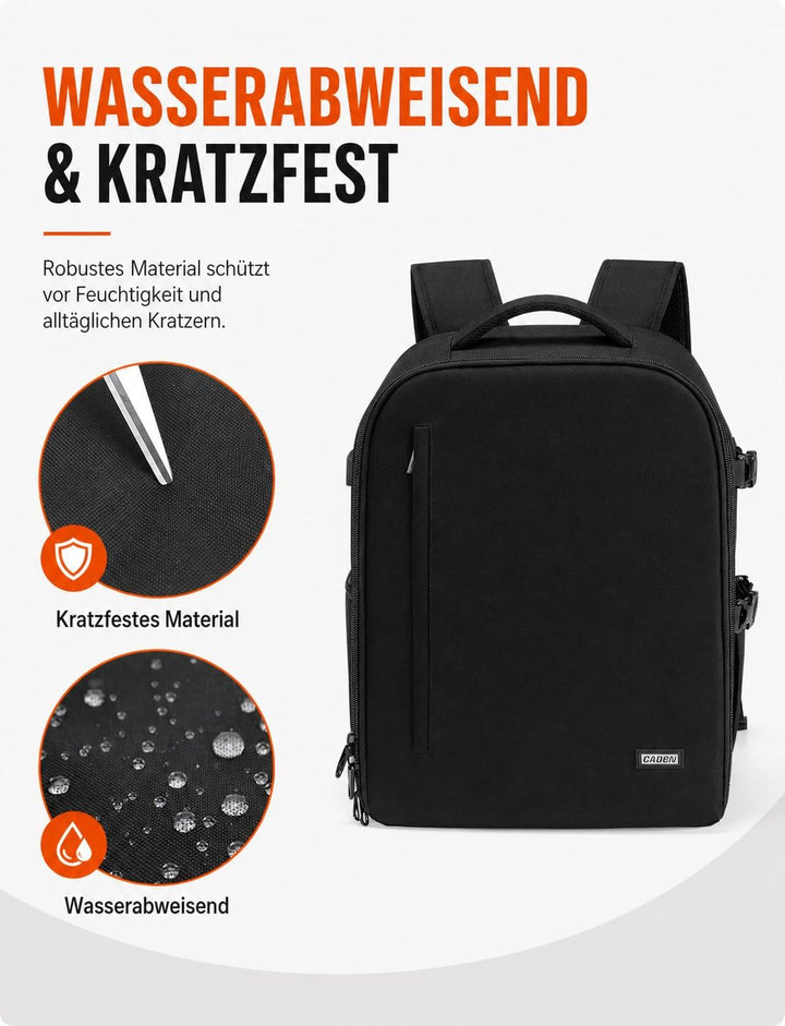 CADeN Professional Trolley Large Camera Backpack Bag for DSLR/SLR Mirrorless Camera Waterproof, Came