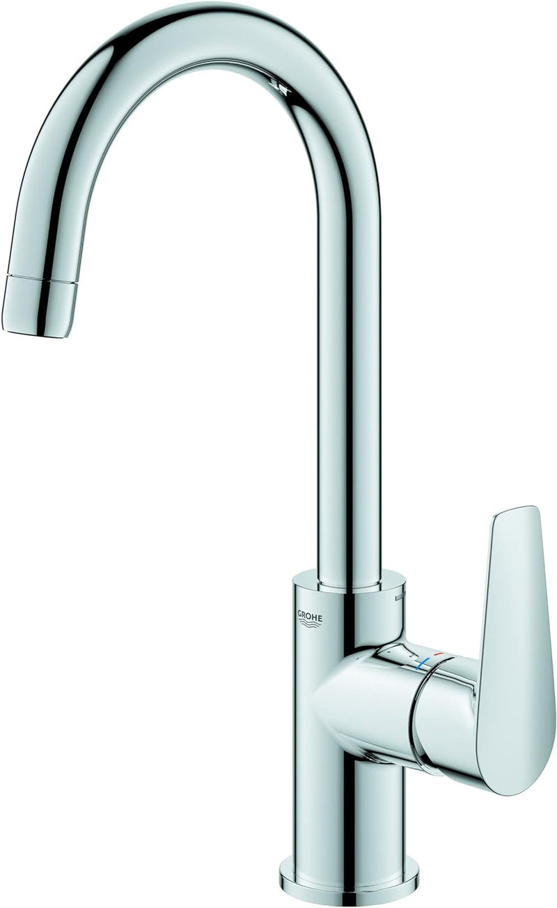 GROHE StartEdge - Einhand-Waschtischarmatur (wassersparend, langlebige Oberfläche, DN15, L-Size), ch