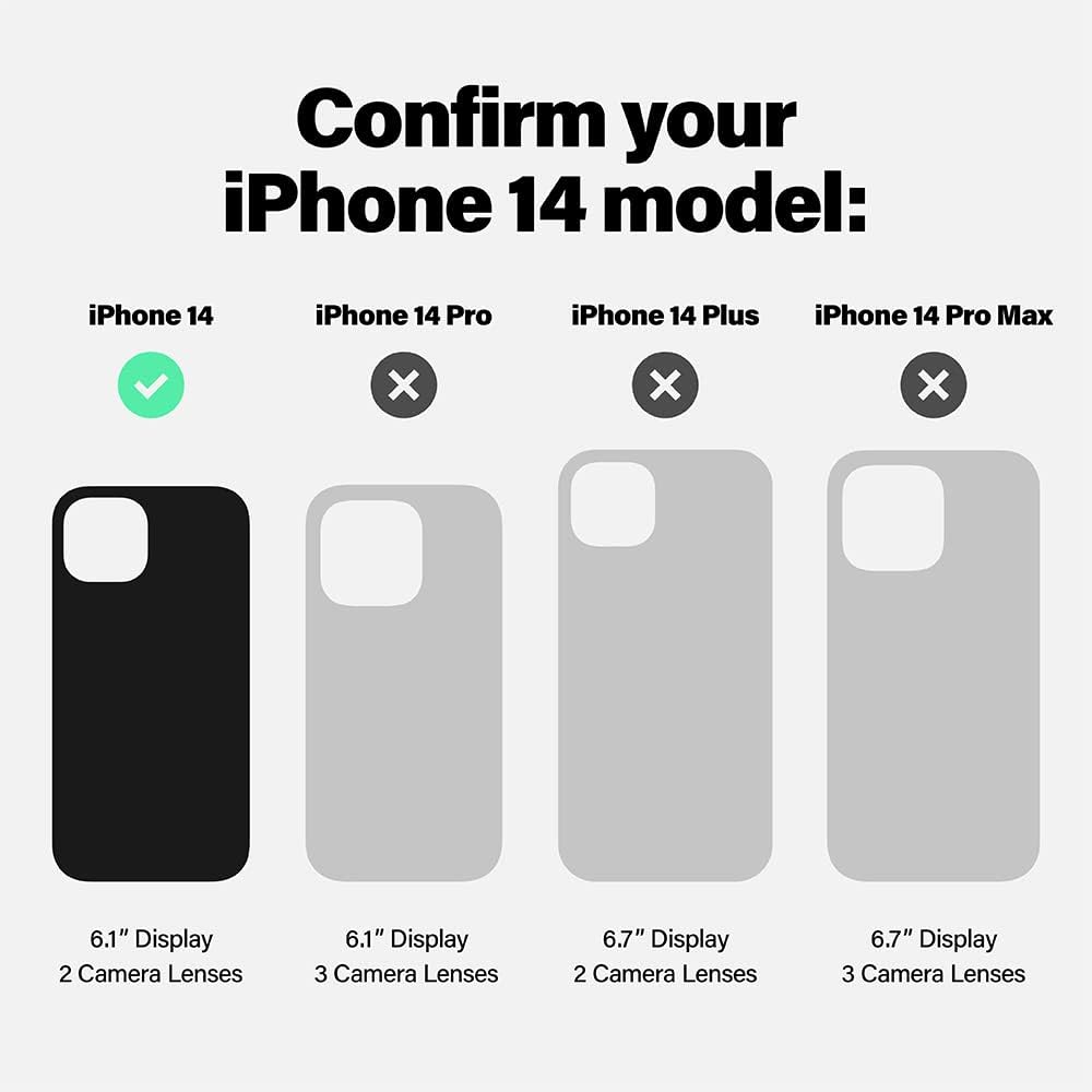 Incipio Organicore Clear Handyhülle für iPhone 14, Ozeanblau/Transparent, Ozeanblau/transparent