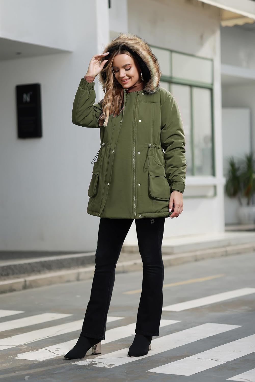 Maacie Tragejacke Umstandsjacke Umstandsmode Winter 3 In 1 Schwangerschaftsjacke Mit Babyeinsatz Ums