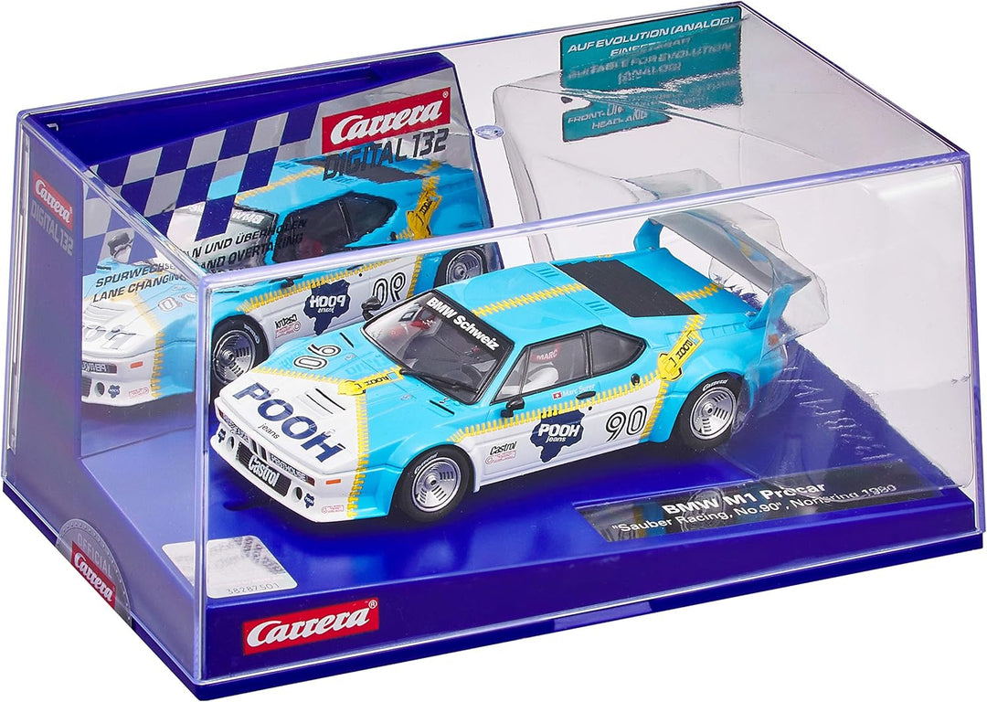 Carrera Digital 132 BMW M1 Procar "Sauber Racing, Nummer 90", Norisring 1980